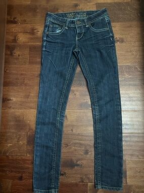 Vanilla Star Women's Dark Indigo Skinny Jeans